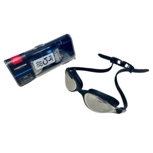 Soft silicone goggles, anti-fog, slightly mirrored, black - Image 3