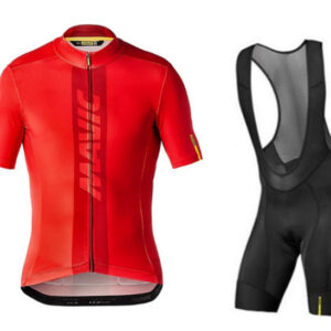 Short-sleeved bib cycling jersey suit